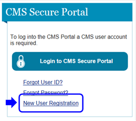 Select New User Registration.