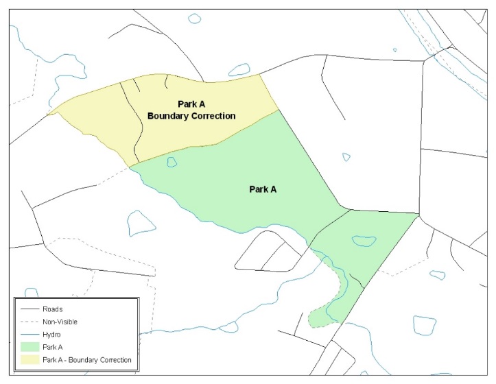 Example 11: This example shows a boundary correction to Park A.