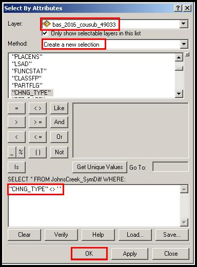 Example C-9:  Select All Change Types Formula.