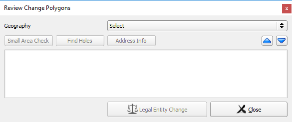 Review change polygons dialog box