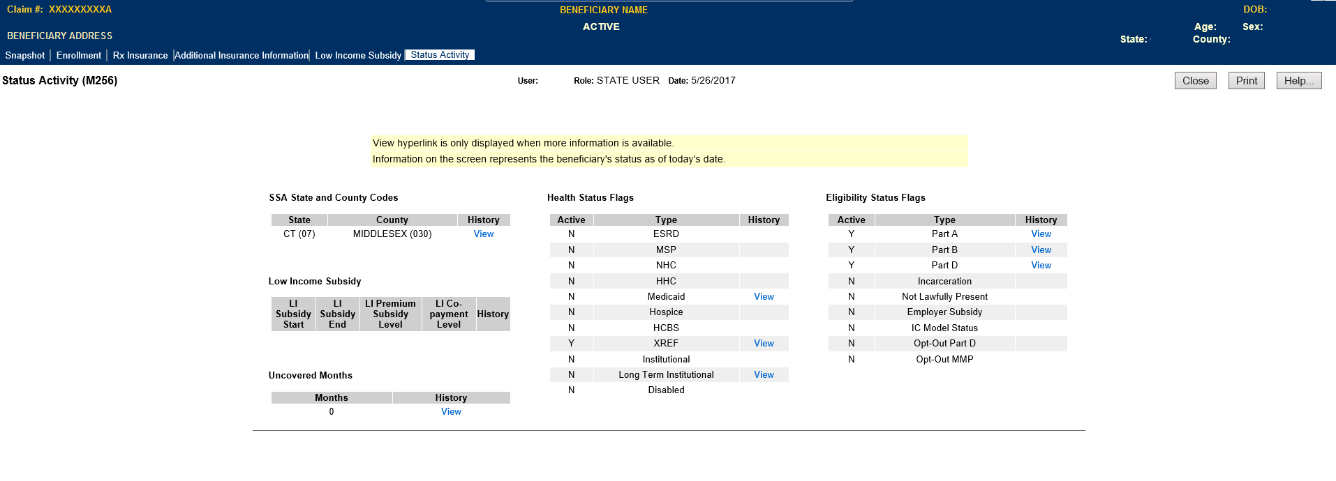 M256 Screen